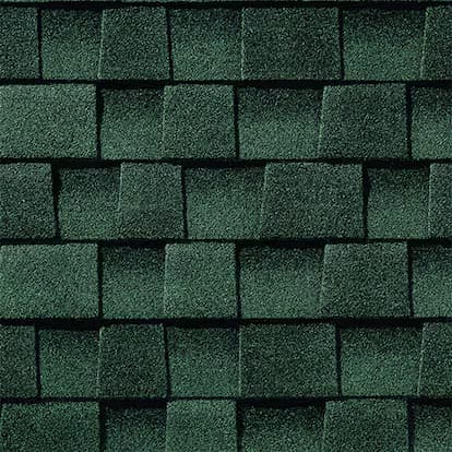 Hunter Green shingle swatch